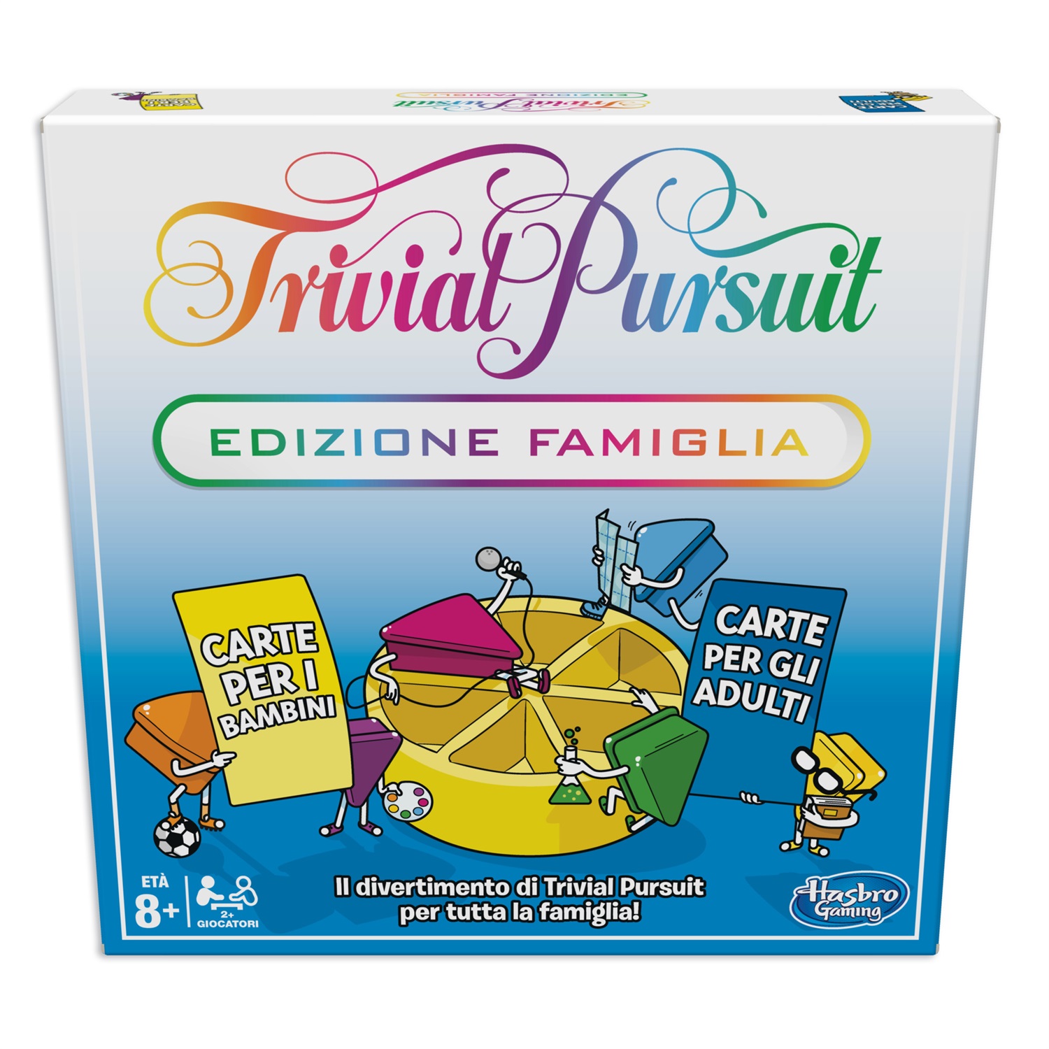 Hasbro Gaming Trivial Pursuit Edizione Famiglia - Gioco da Tavolo Classico per Famiglie, Quiz Multicolore con 2400 Domande, dai 8 Anni in Su, per 2 o più Giocatori