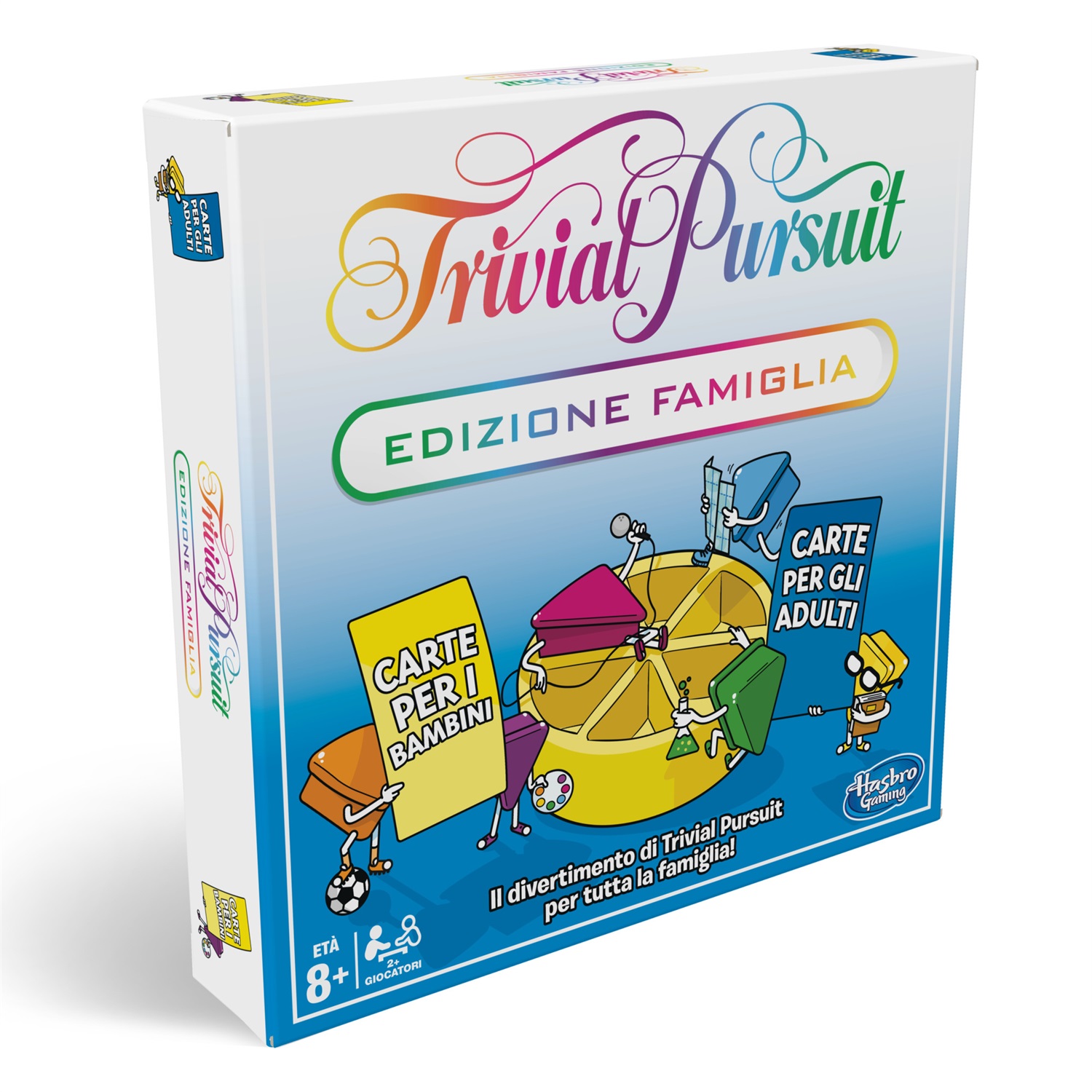 Hasbro Gaming Trivial Pursuit Edizione Famiglia - Gioco da Tavolo Classico per Famiglie, Quiz Multicolore con 2400 Domande, dai 8 Anni in Su, per 2 o più Giocatori