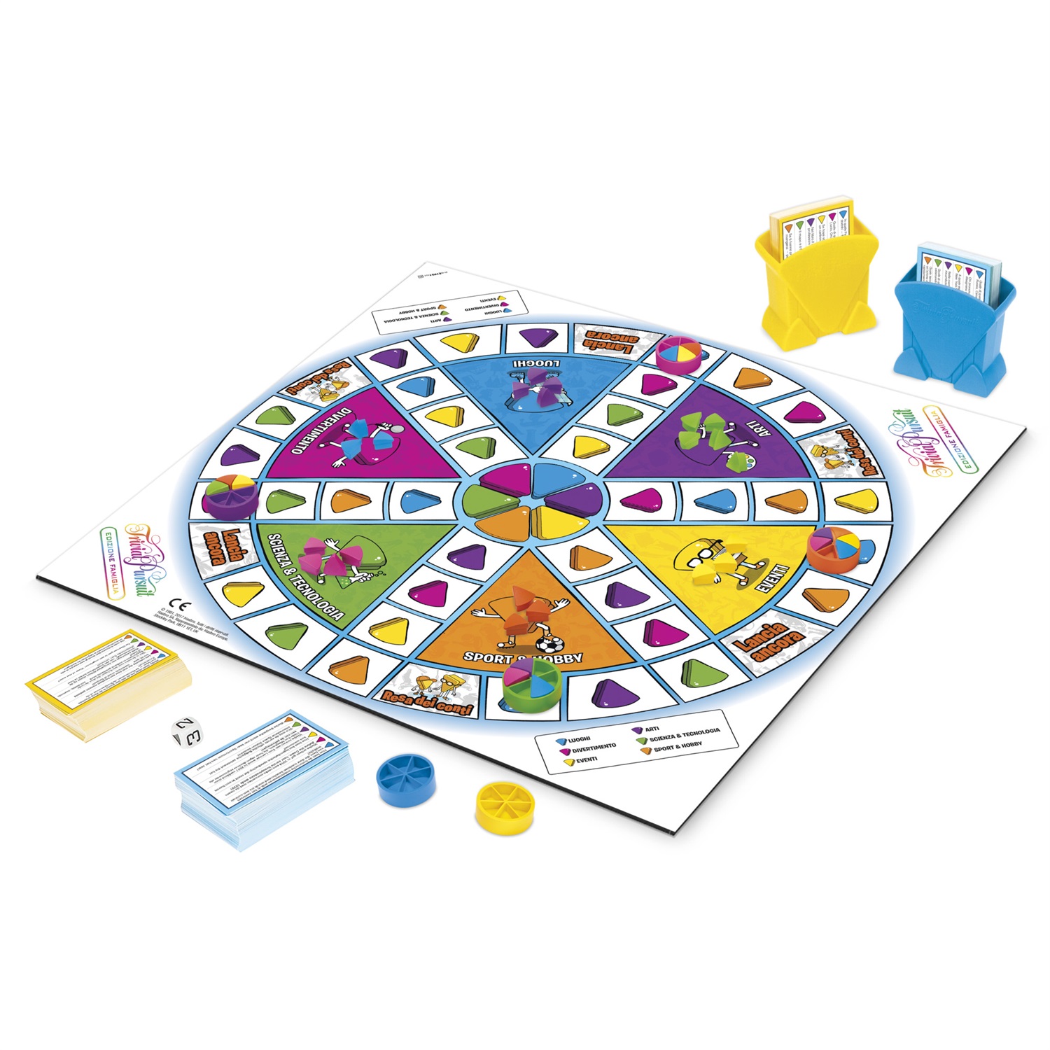 Hasbro Gaming Trivial Pursuit Edizione Famiglia - Gioco da Tavolo Classico per Famiglie, Quiz Multicolore con 2400 Domande, dai 8 Anni in Su, per 2 o più Giocatori