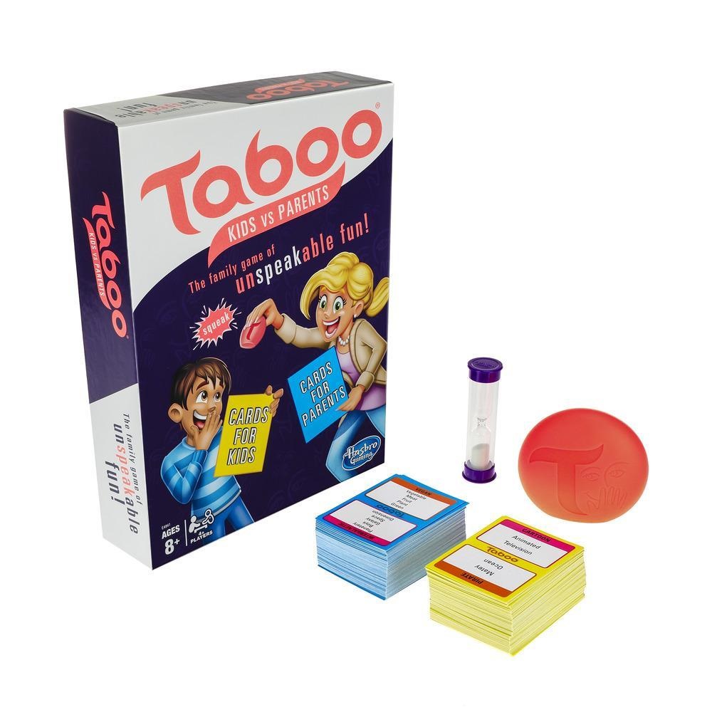 Hasbro Tabù Family Edition - Gioco da Tavolo per Bambini e Adulti, Lingue: Francese e Tedesco, Età: 8