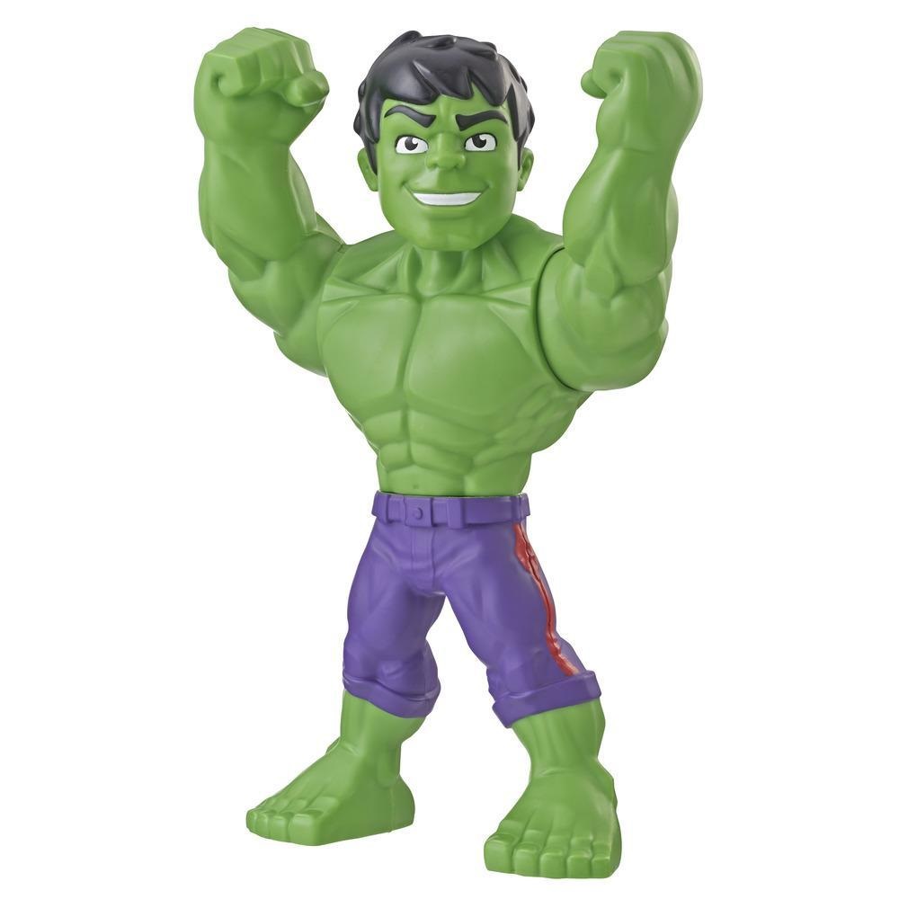 Hasbro Playskool Heroes Hulk - Marvel Super Hero Adventures Mega Mighties Action Figure da 25 cm, Multicolore