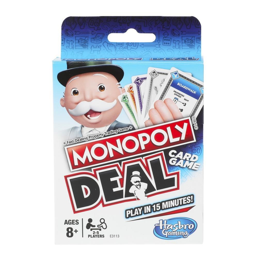 Hasbro Monopoly Deal - Gioco di Carte Veloce e Divertente per Famiglie, Versione Italiana, 110 Carte