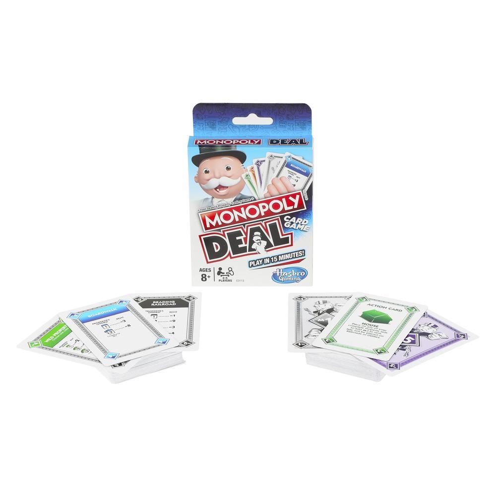 Hasbro Monopoly Deal - Gioco di Carte Veloce e Divertente per Famiglie, Versione Italiana, 110 Carte