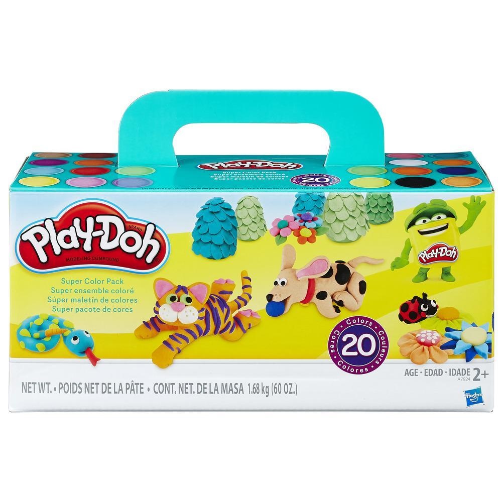 Play-Doh A7924EUD Set di Plastilina Creativa con 20 Vasetti di Diversi Colori, Idea Regalo per Bambini dai 2 Anni in su
