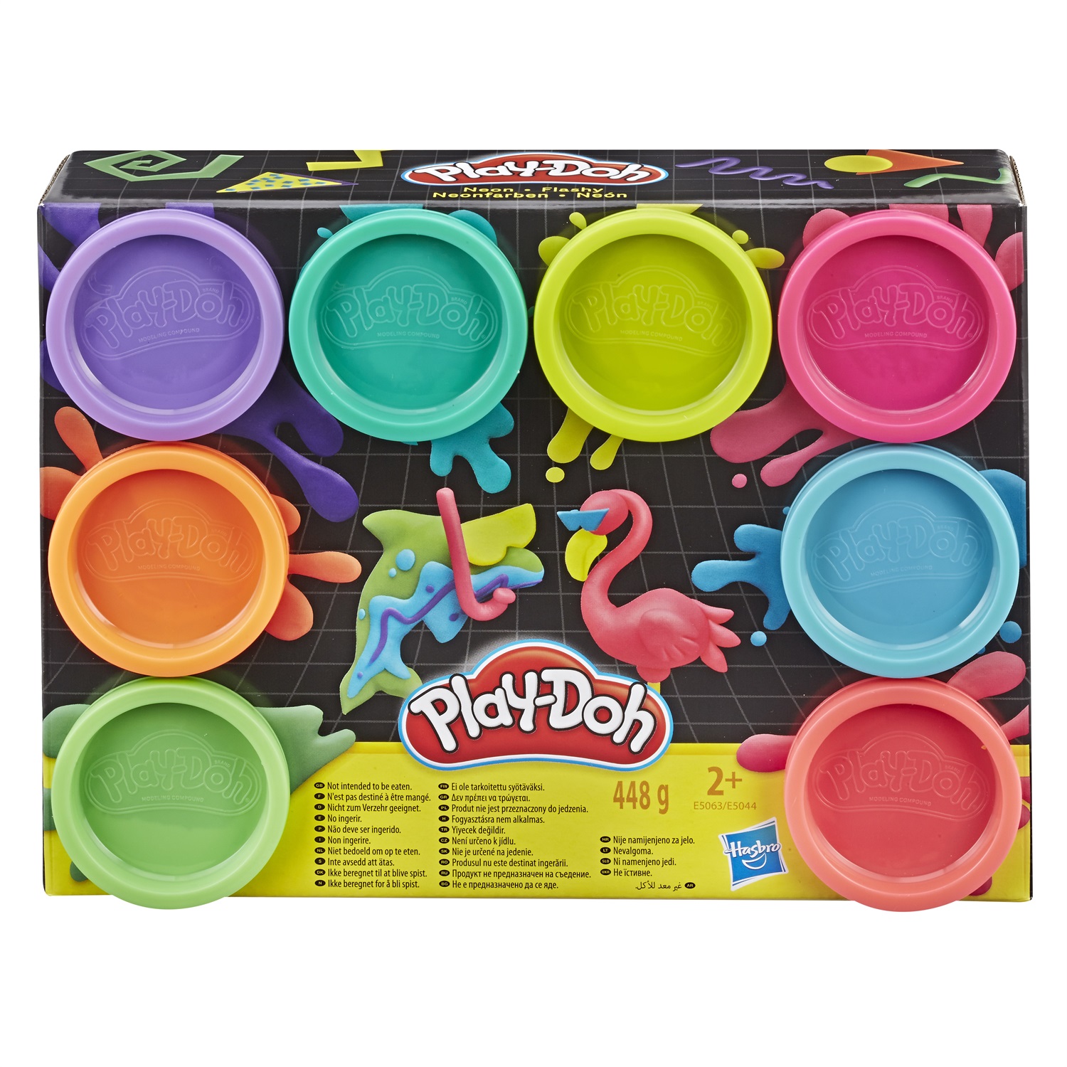 Play-Doh Confezione da 8 vasetti di pasta da modellare - 56 g ciascuno in 8 colori divertenti e non tossici