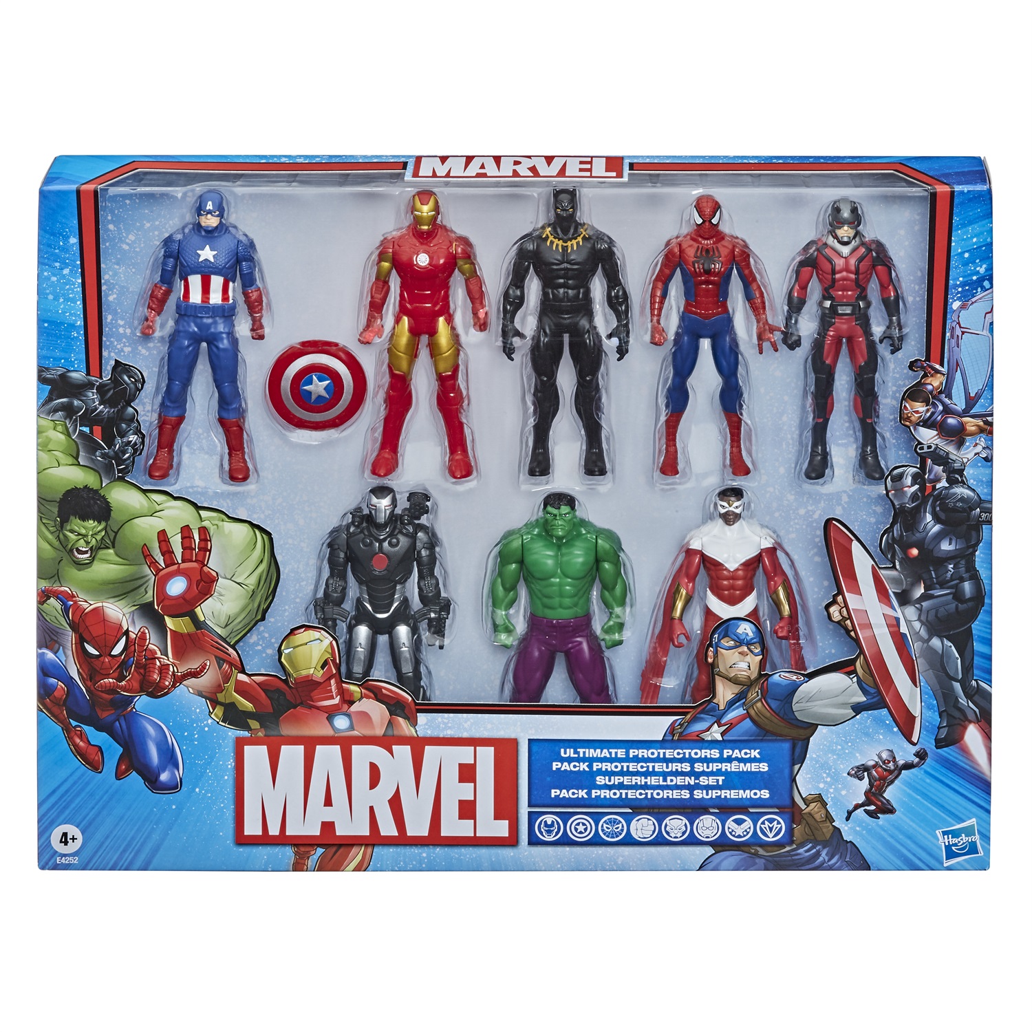 Hasbro Marvel Avengers Set di 8 Action Figures da 15 cm per Collezionisti