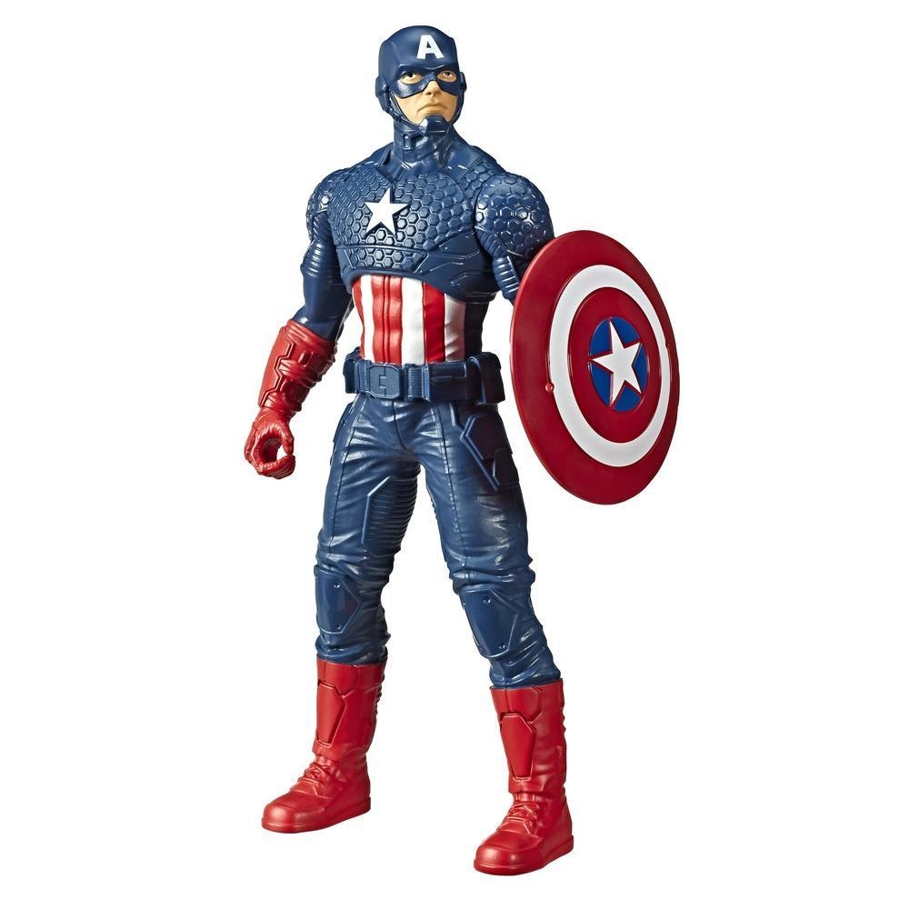 Hasbro Captain America Action Figure con Scudo - Marvel, 24 cm, Età 4