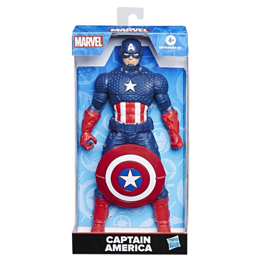 Hasbro Captain America Action Figure con Scudo - Marvel, 24 cm, Età 4