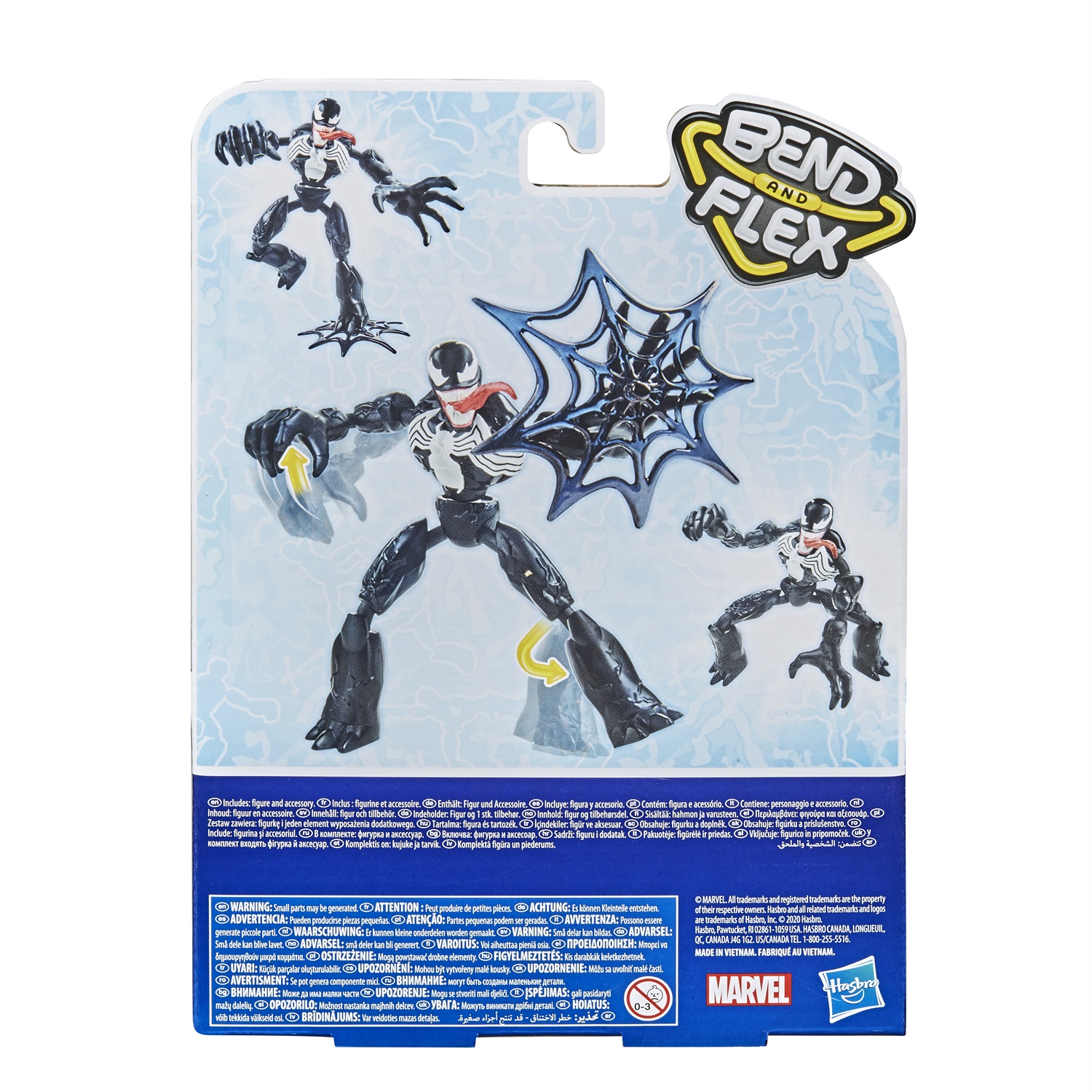 Marvel Spider-Man Venom Bend And Flex - Action Figure Flessibile 15cm con Braccia e Gambe Piegabili