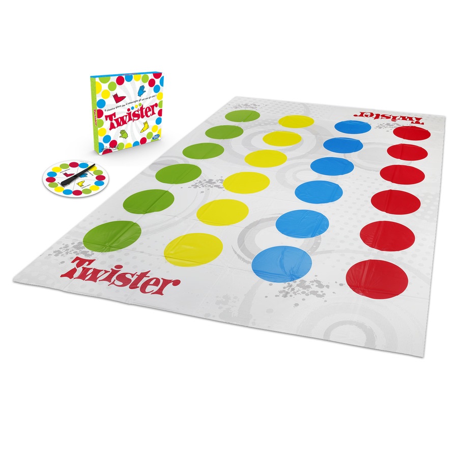 Hasbro Twister - Gioco in Scatola, Include Tappeto, Ruota e Istruzioni, Versione 2020 in Italiano, dai 6 anni in su, per 2 o più giocatori