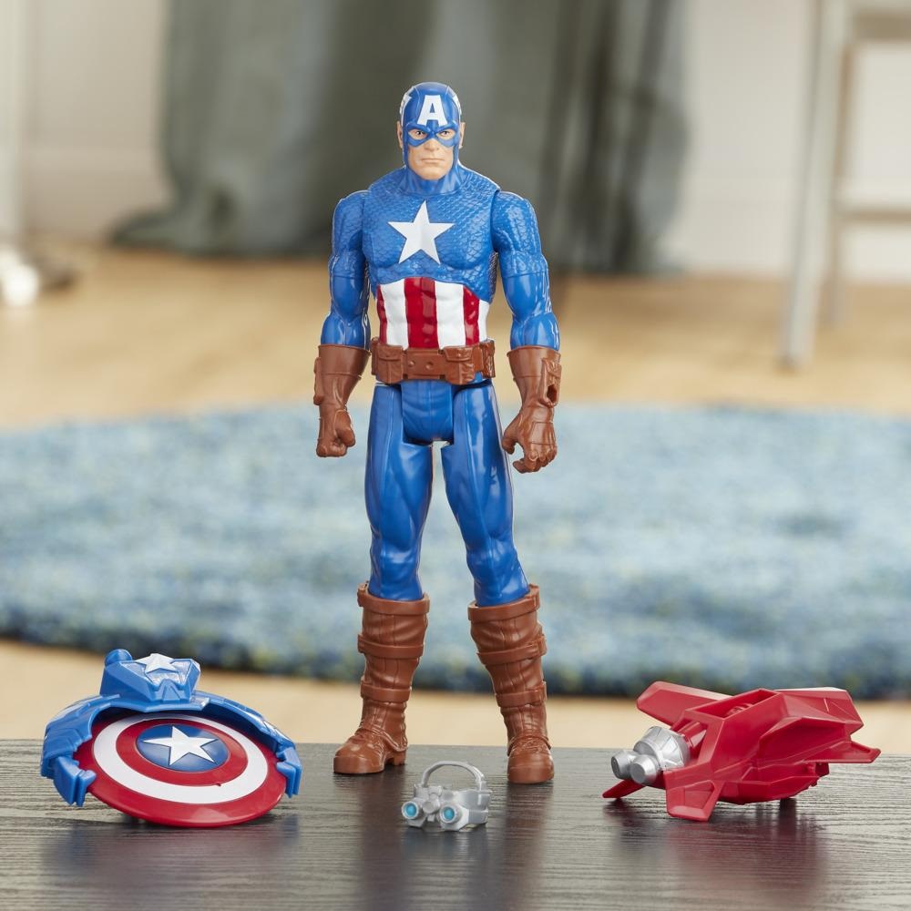 Hasbro Captain America E7374 Action Figure 30 cm - Avengers Titan Hero Blast Gear