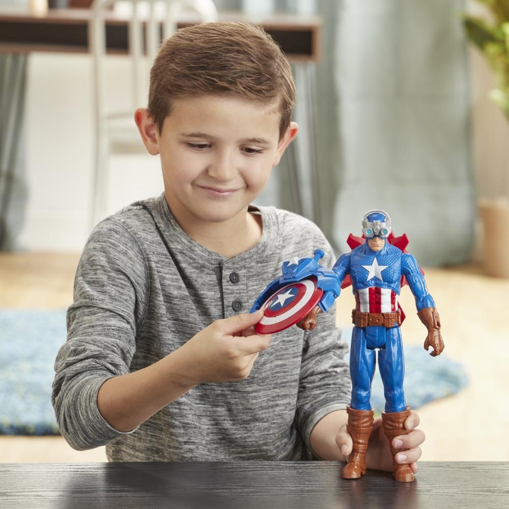 Hasbro Captain America E7374 Action Figure 30 cm - Avengers Titan Hero Blast Gear