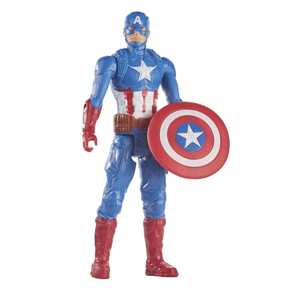 Hasbro Avengers Titan Hero Figure - Capitan America 30 cm con 5 punti di articolazione