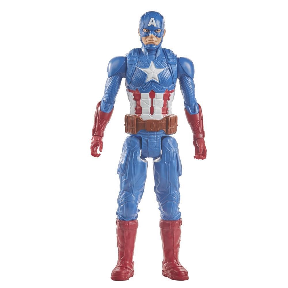 Hasbro Avengers Titan Hero Figure - Capitan America 30 cm con 5 punti di articolazione