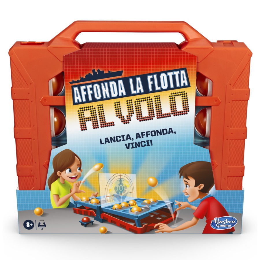 Hasbro Affonda la Flotta Al Volo - Gioco da Tavolo Travel in Italiano per Famiglie, 8 Anni