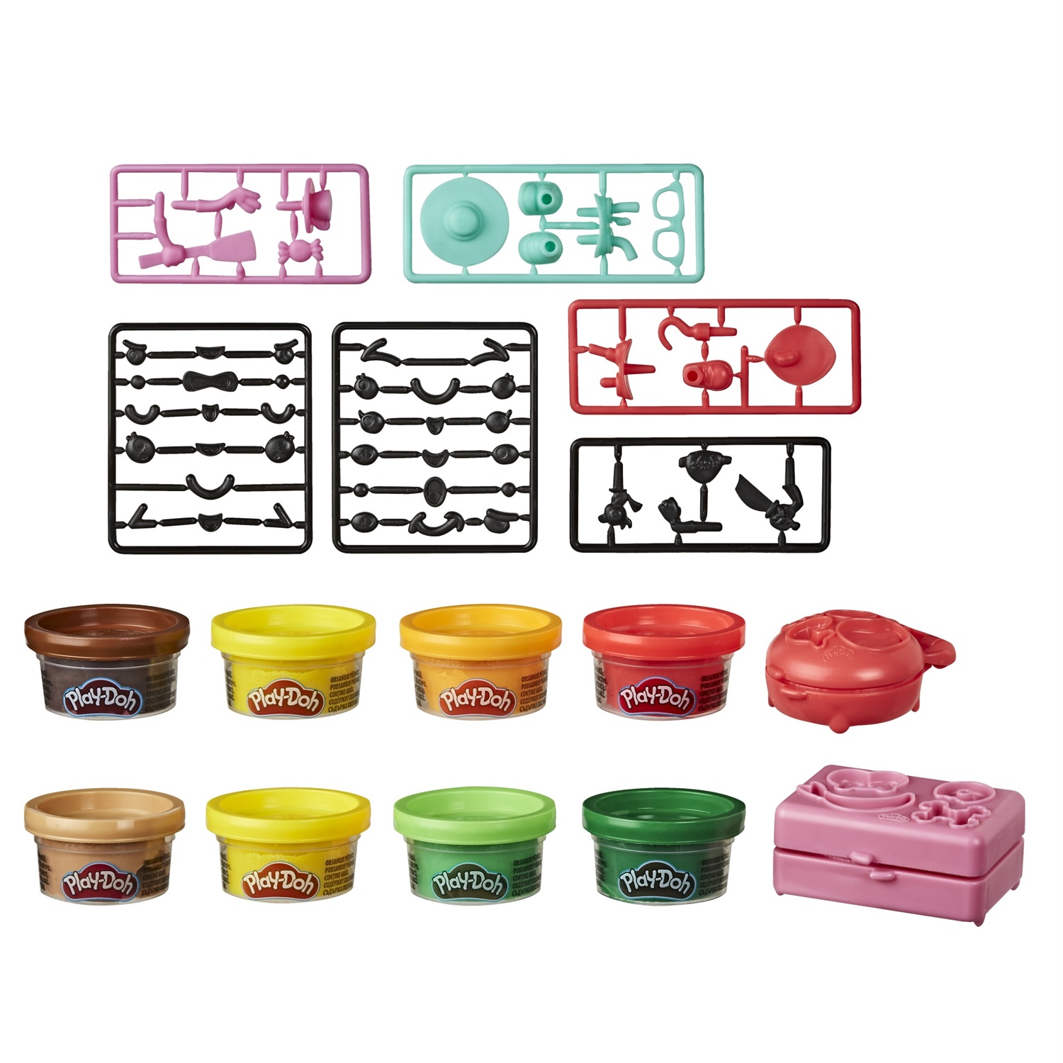 Hasbro Play-Doh E9745 Treatsies - Giocattolo Artistico con 8 Vasetti da 227g per Creare Mini Figure di Cibo