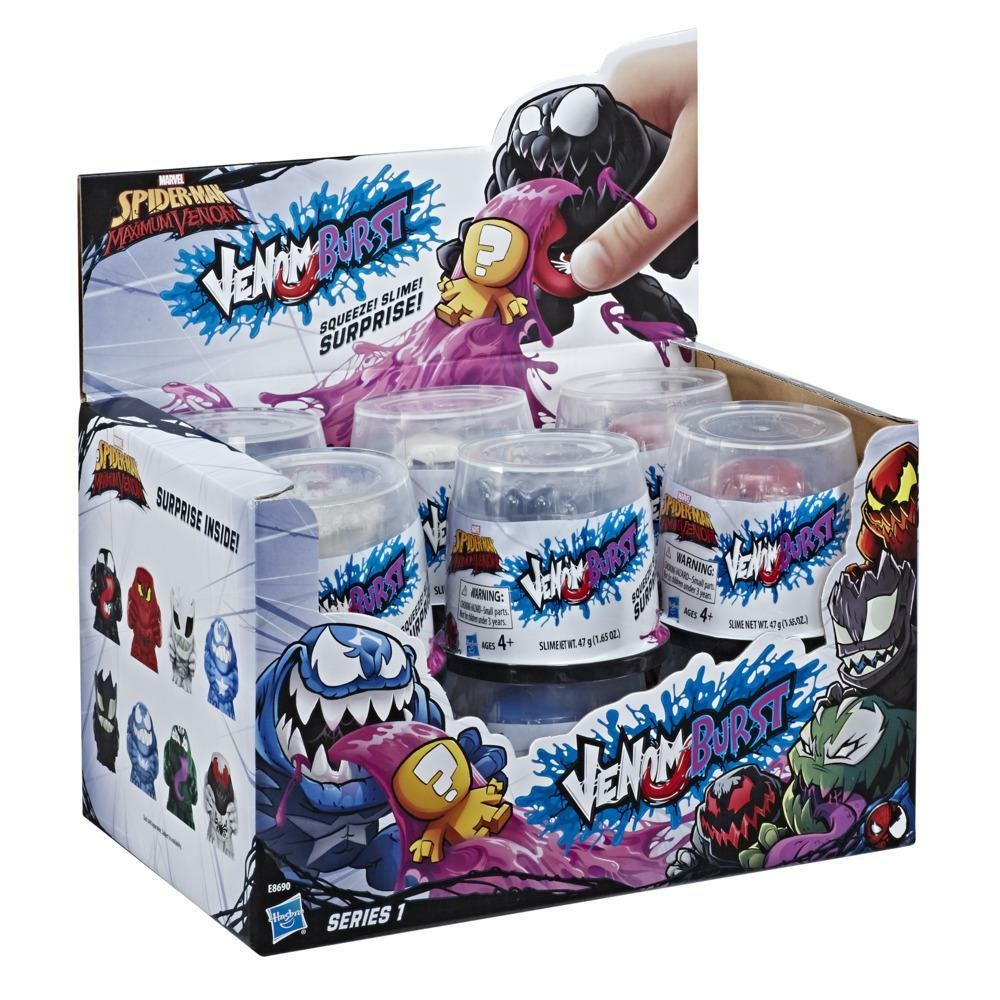 Hasbro Marvel Spider-Man Maximum Venom Burst - Action Figure da 7,5 cm con Ooze e figura da 2,5 cm per bambini dai 4 anni in su