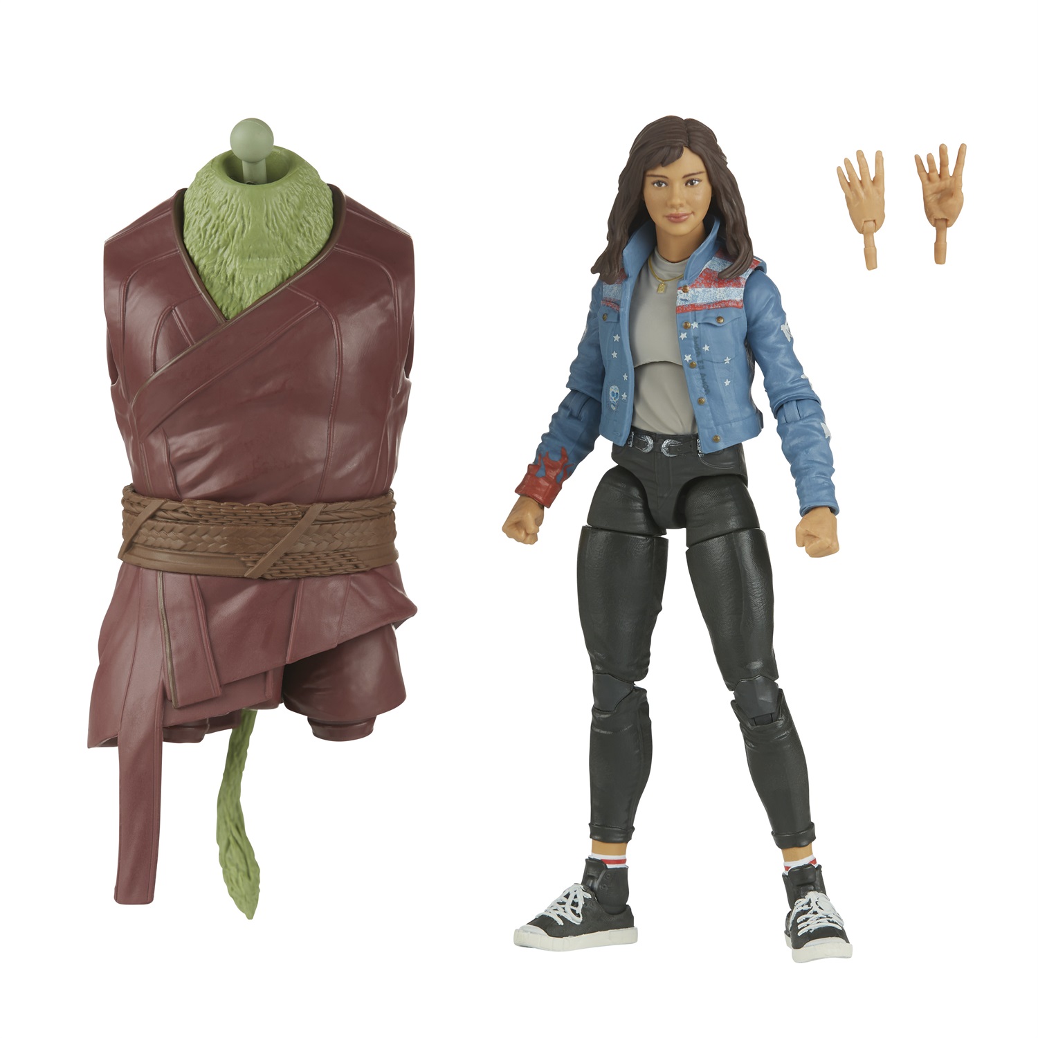 Marvel Hasbro Legends Series America Chavez 6-inch Collectible Figure - Ispirato a Doctor Strange in The Multiverse of Madness con 2 Accessori e 1 Parte Build-A-Figure