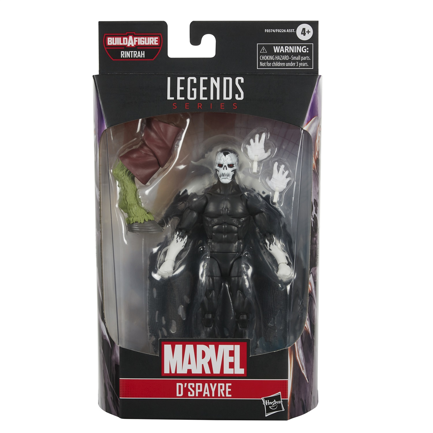 Hasbro Marvel Legends Series D'Spayre 15 cm Collectible Action Figure - Doctor Strange in The Multiverse of Madness con 2 Accessori e 1 Parte Build-A-Figure