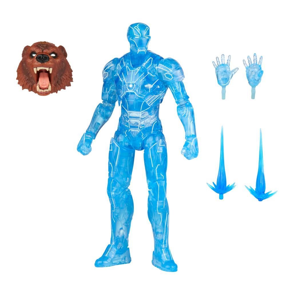Hasbro Marvel Legends Series Action Figure Iron Man Hologram - Alta 15 cm, Design e Articolazioni di Alta Qualità, Include 2 Accessori e 1 Elemento 'Crea un Personaggio', Multicolore