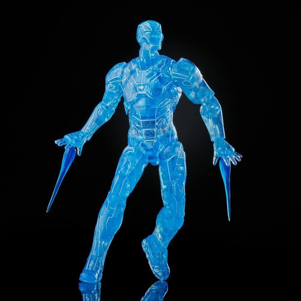 Hasbro Marvel Legends Series Action Figure Iron Man Hologram - Alta 15 cm, Design e Articolazioni di Alta Qualità, Include 2 Accessori e 1 Elemento 'Crea un Personaggio', Multicolore