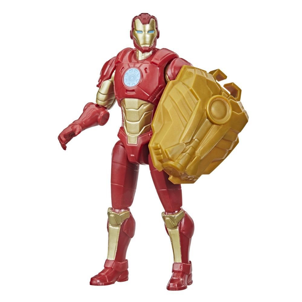 Marvel Avengers Mech Strike - Action figure di Iron Man da 15 cm con accessorio da battaglia, per bambini dai 4 anni in su