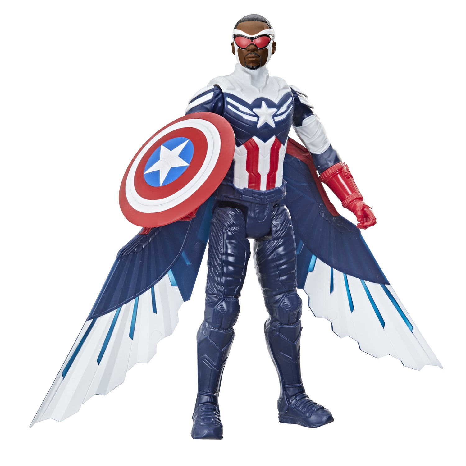 Hasbro Captain America Falcon Edition - Action Figure Titan Hero da 30 cm con Ali, per Bambini dai 4 Anni in Su