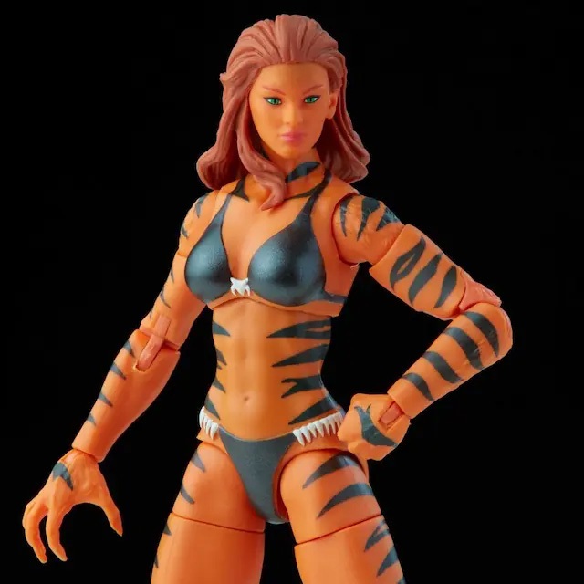 Hasbro Marvel Legends Series - Tigra, Action Figure 15 cm con 3 Accessori, per Bambini dai 4 Anni in su, Multicolore