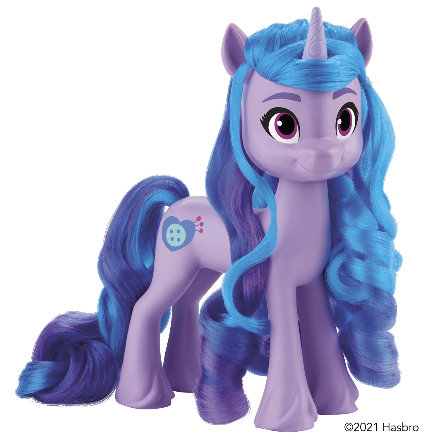 HASBRO My Little Pony Izzy Moonbow - Unicorno Viola con 17 Accessori per Capelli