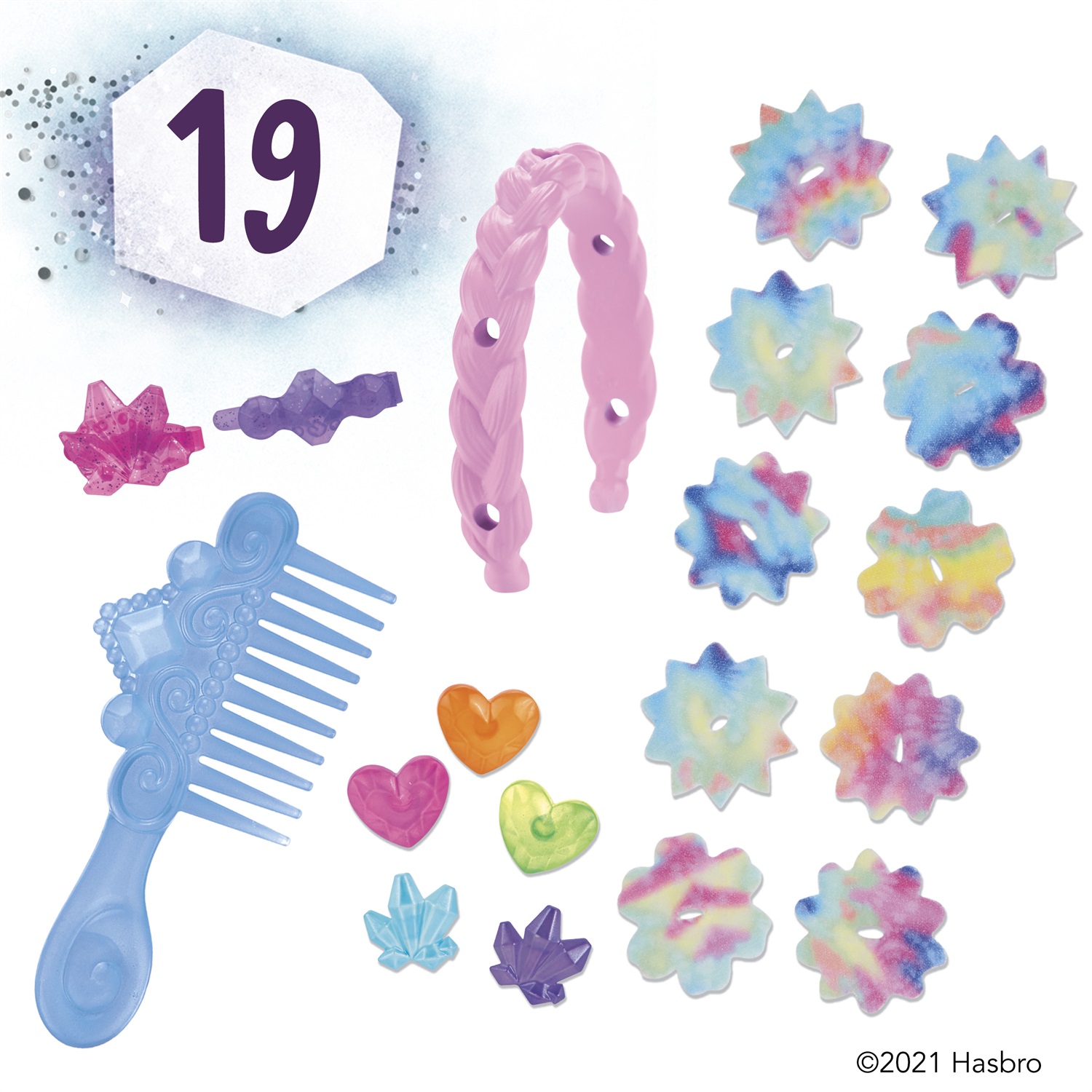 HASBRO My Little Pony Izzy Moonbow - Unicorno Viola con 17 Accessori per Capelli