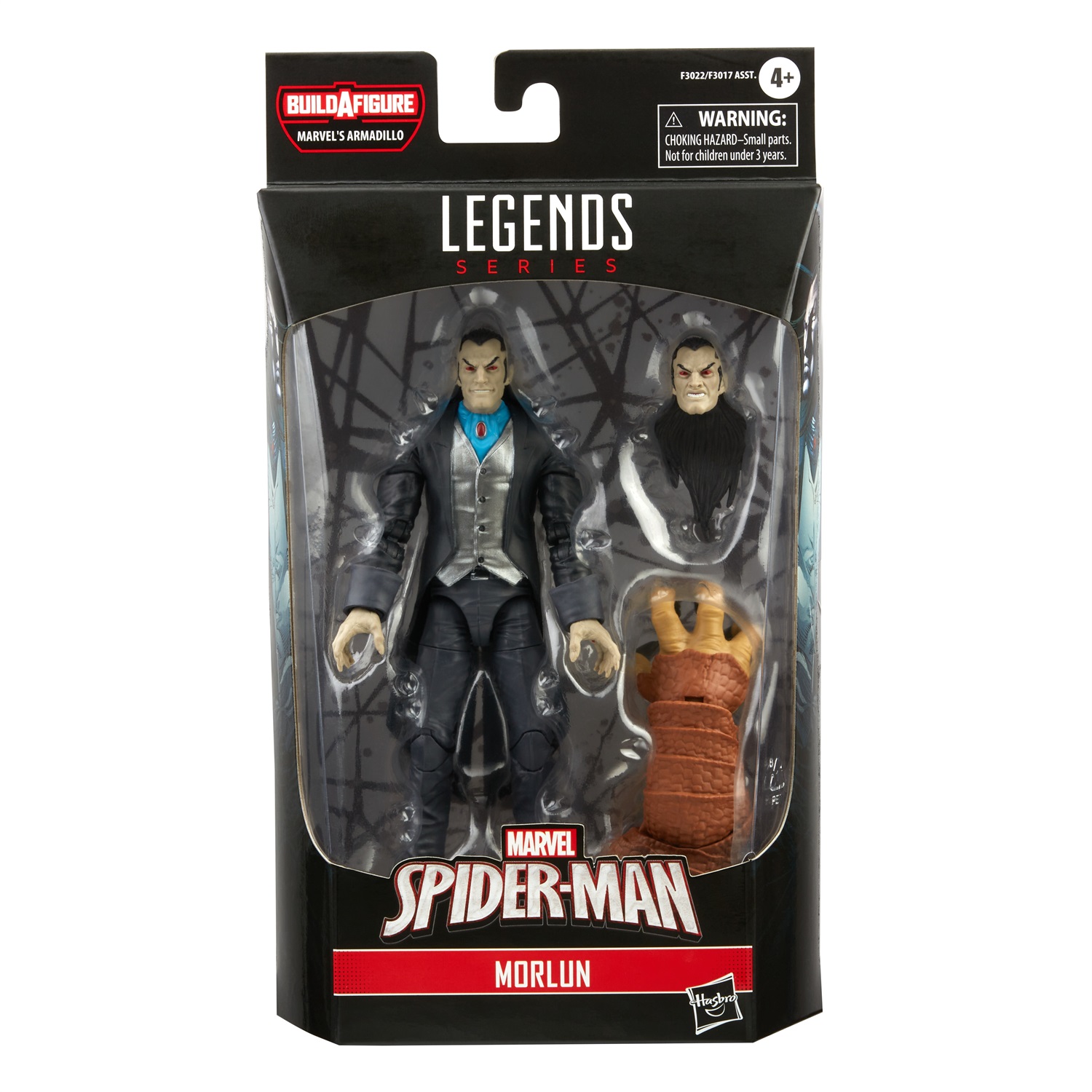 Hasbro Marvel Legends Series - Morlun, Action Figure da Collezione 15 cm con 4 Accessori e 2 Elementi Build-A-Figure