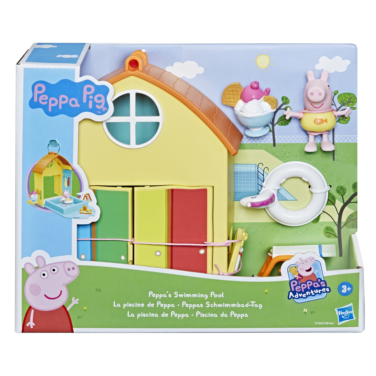 Peppa Pig Set da Gioco Piscina - Include 1 Figura e 4 Accessori, Adatto a Partire dai 3 Anni