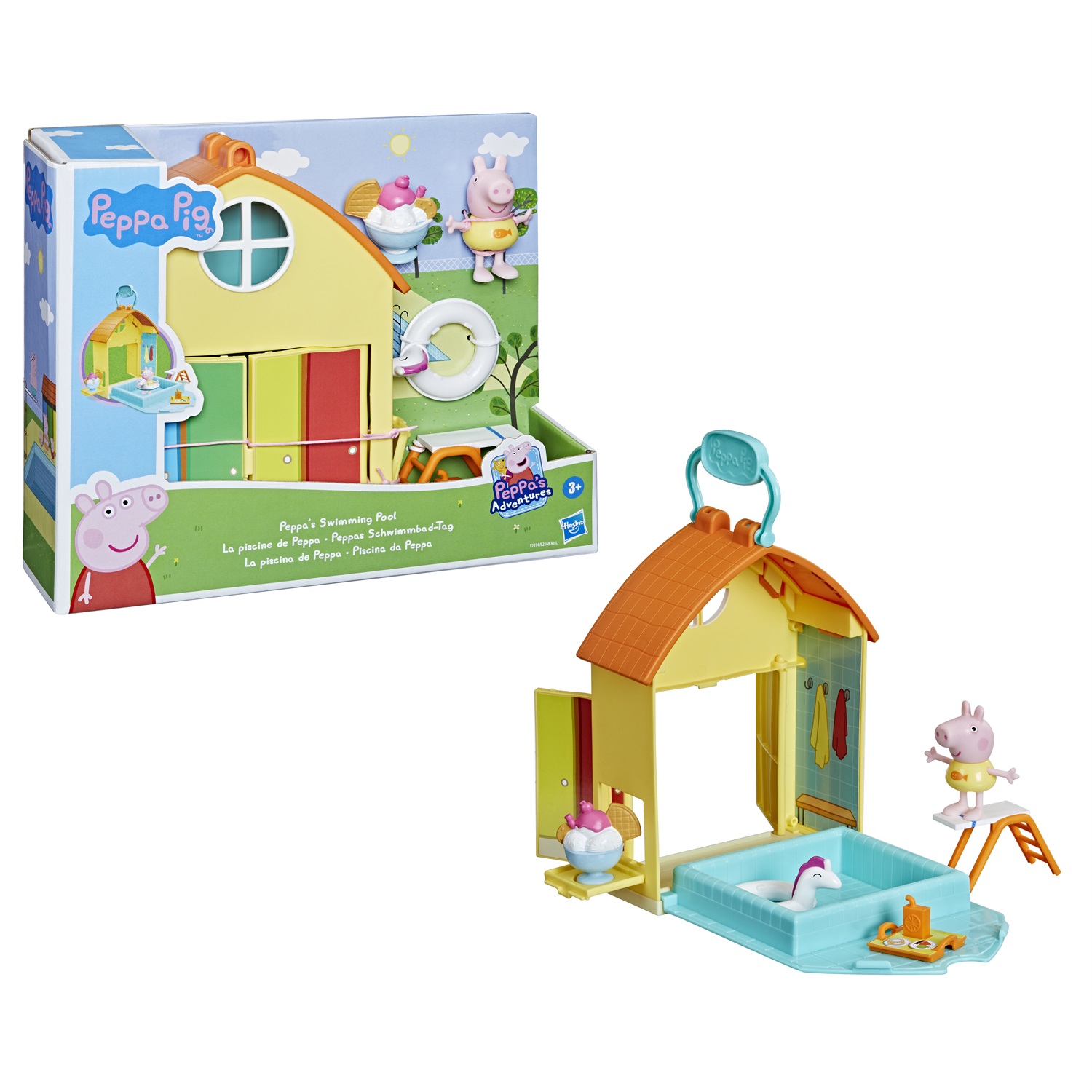 Peppa Pig Set da Gioco Piscina - Include 1 Figura e 4 Accessori, Adatto a Partire dai 3 Anni