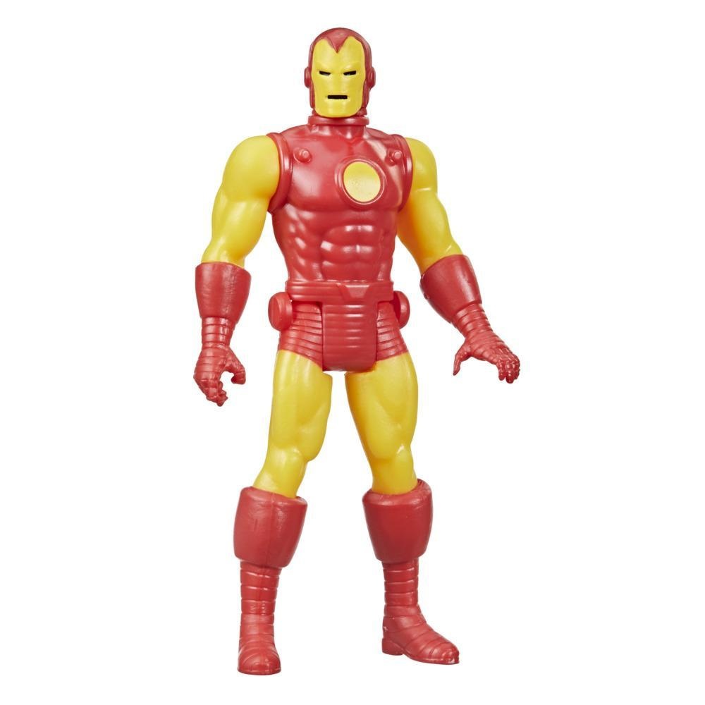 Marvel Hasbro Legends Retro 375 Collection - Action Figure Iron Man 9,5 cm con Confezione d'Ispirazione Retro