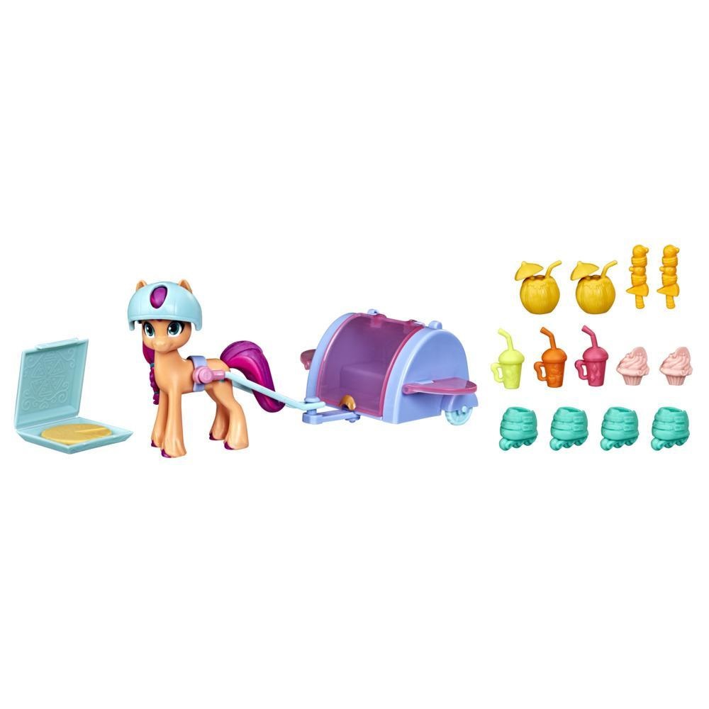 My Little Pony Sunny Starscout Playset - Carrettino dolci e frullati, multicolore