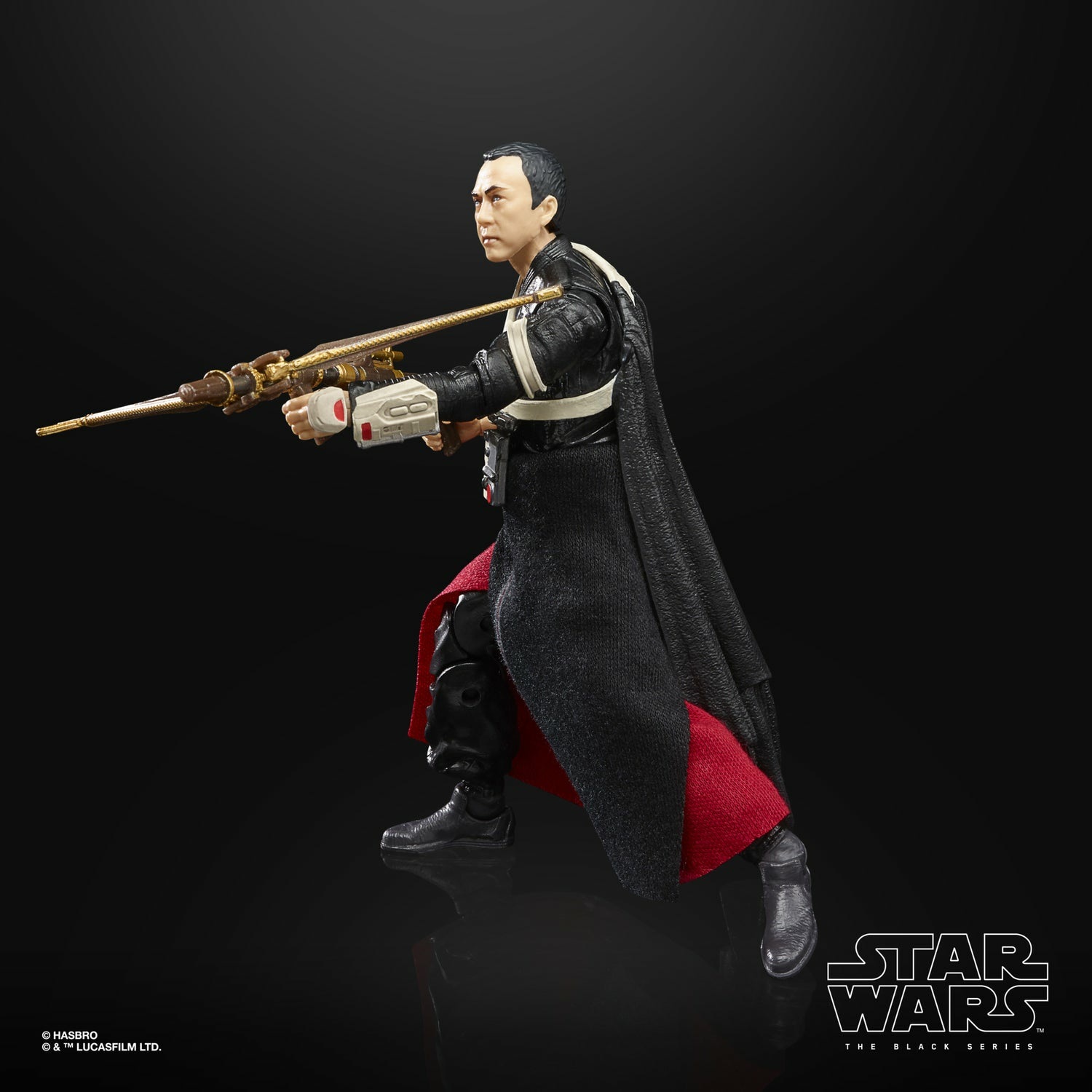 Hasbro Star Wars Black Series Chirrut Îmwe Figura Blu Multicolore