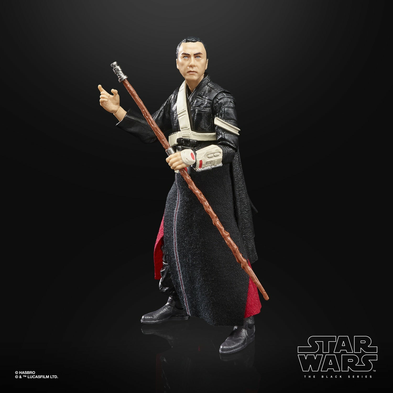 Hasbro Star Wars Black Series Chirrut Îmwe Figura Blu Multicolore