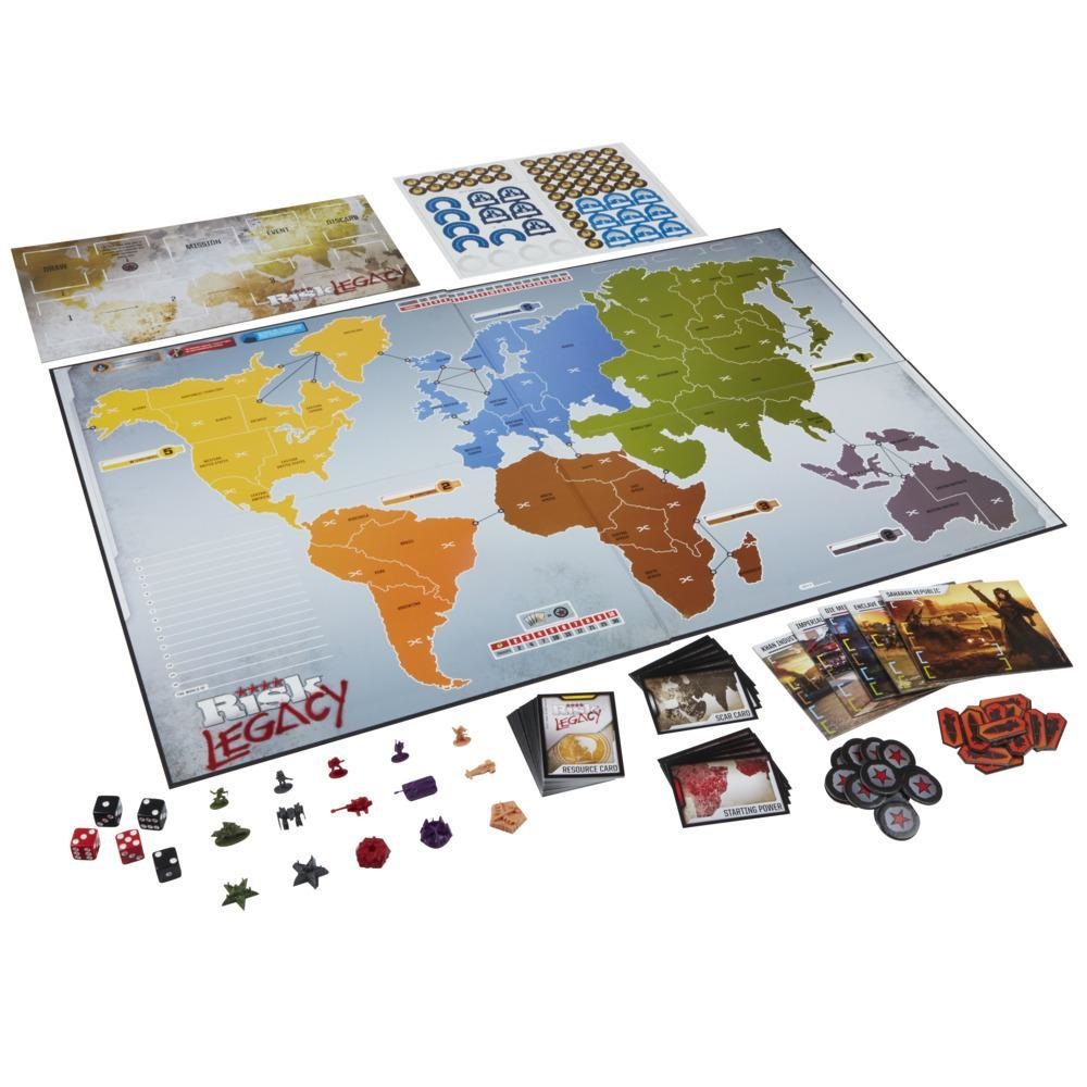Hasbro Gaming Risk Legacy - Gioco da Tavolo di Strategia per 3-5 Giocatori, dai 13 Anni, Durata Media 120 Minuti, Versione Legacy in Inglese
