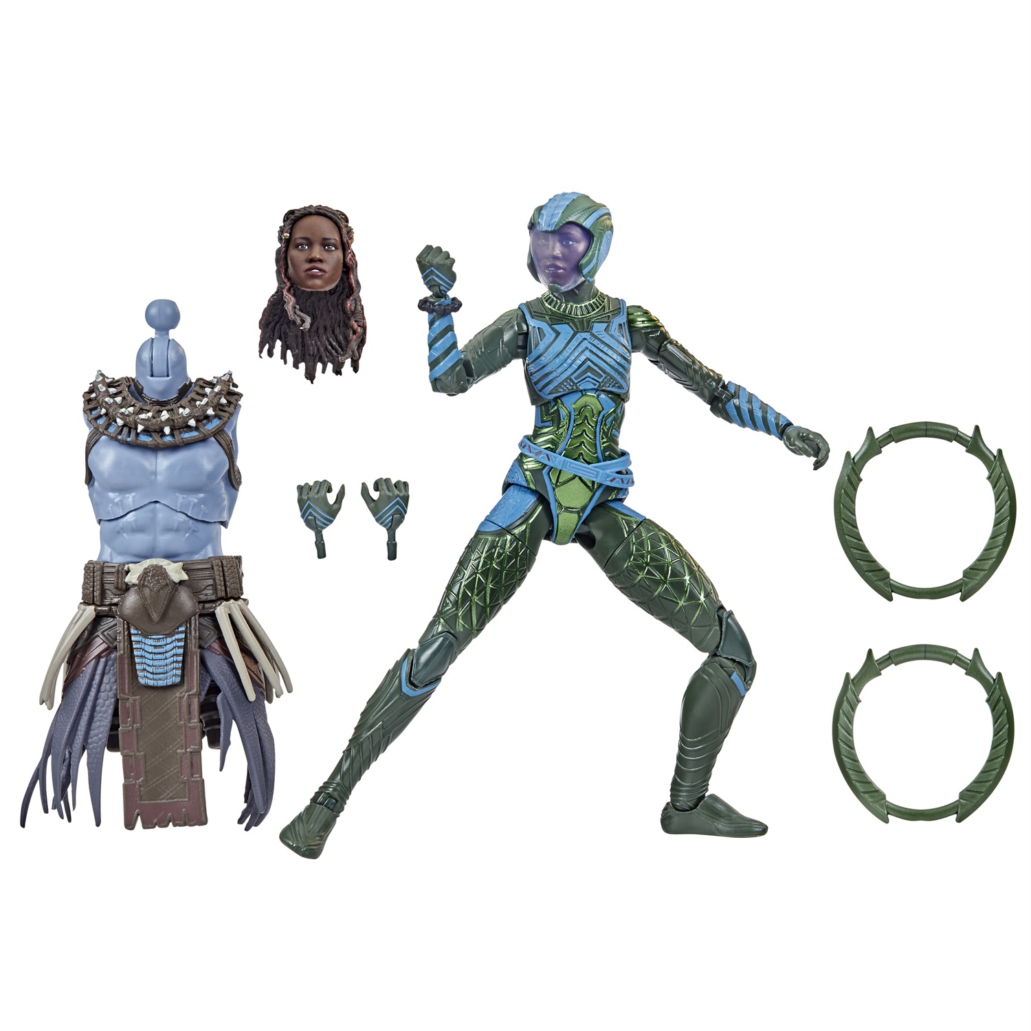 Marvel Hasbro Legends Series: Action Figure di Black Panther - Marvel's Nakia da 15 cm con 5 Accessori e Parte Build-a-Figure