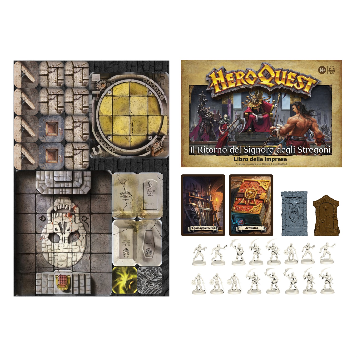 Hasbro Gaming HeroQuest - Espansione Il ritorno del Signore delle Streghe, Gioco da Tavolo per 14 , Multicolore, Taglia Unica