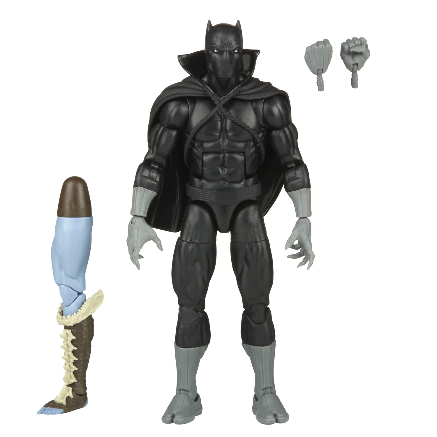 Marvel Hasbro Legends Series Black Panther - Action Figure da 15 cm con 2 Accessori e Parte Build-a-Figure