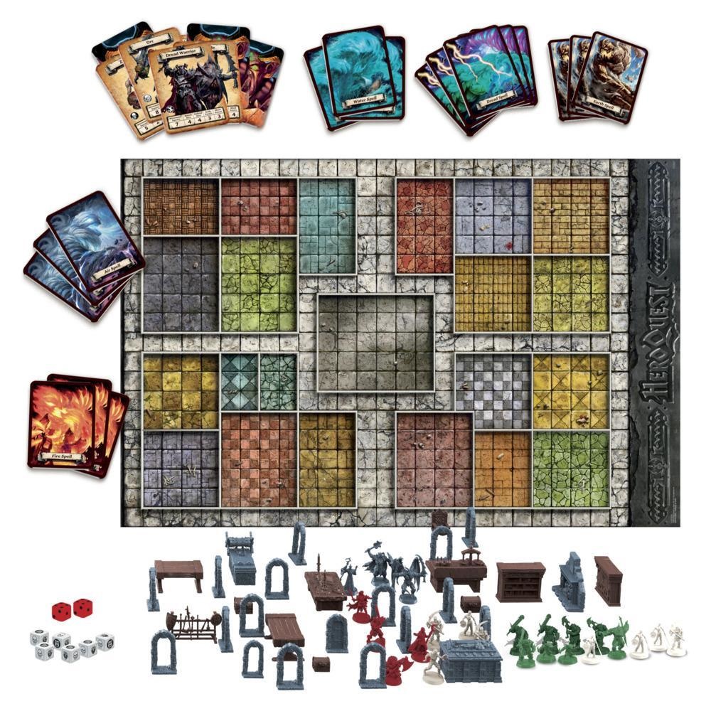 Hasbro HeroQuest - Gioco da Tavolo Dungeon Crawler Fantasy Adventure per 2-5 Giocatori, dai 14 Anni