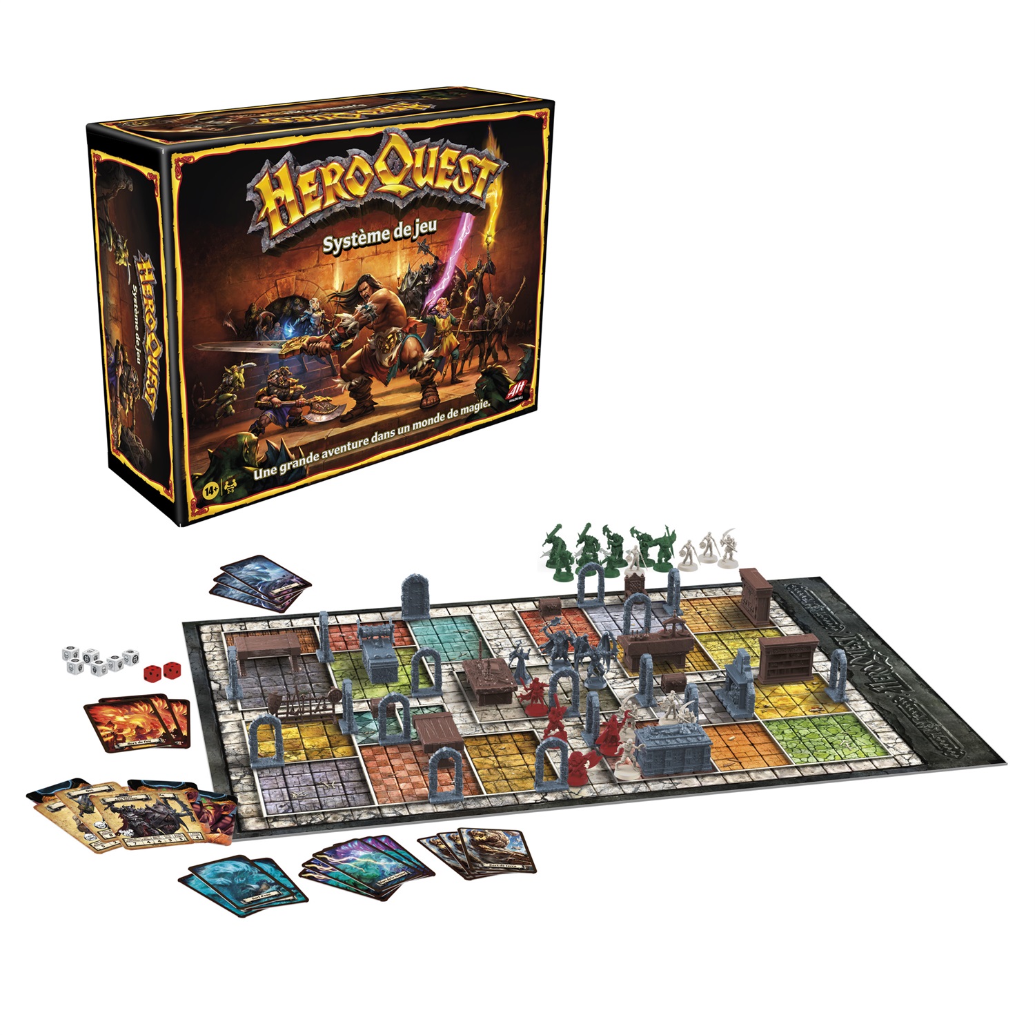 Hasbro HeroQuest - Gioco da Tavolo di Avventure Fantastiche in Stile Dungeon per 2 a 5 Giocatori, a Partire da 14 Anni