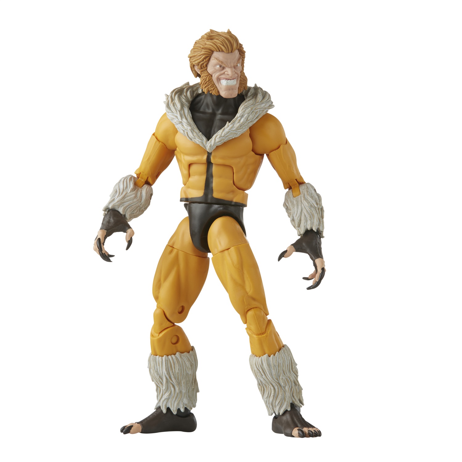 Hasbro Marvel Legends Series X-Men Sabretooth Action Figure 15 cm con 3 Accessori Build-A-Figure Multicolore