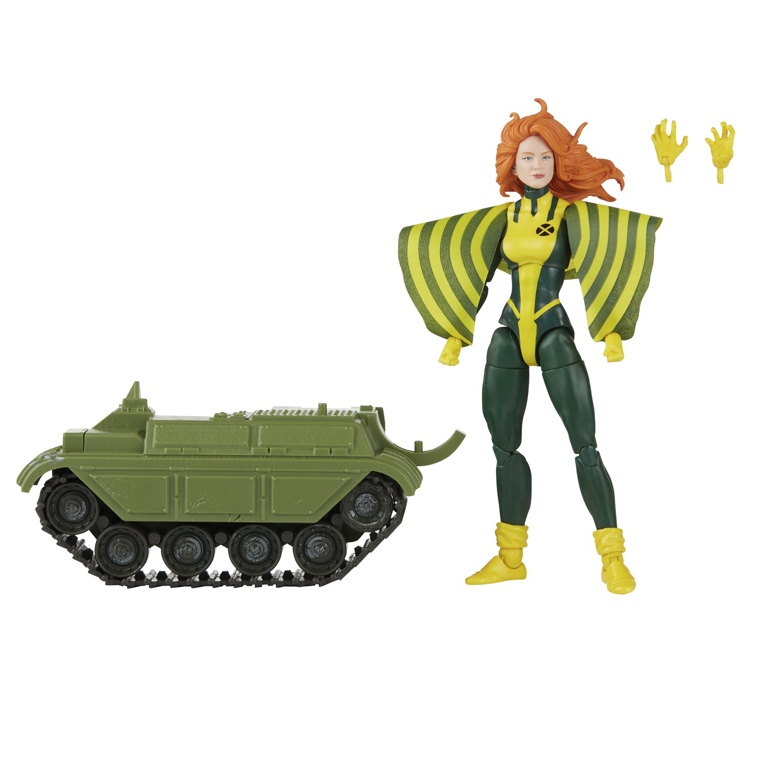 Marvel Hasbro Legends Series - X-Men Marvel's Siryn Action Figure Collezionabile da 15 cm con 2 Accessori Build-A-Figure, Multicolore