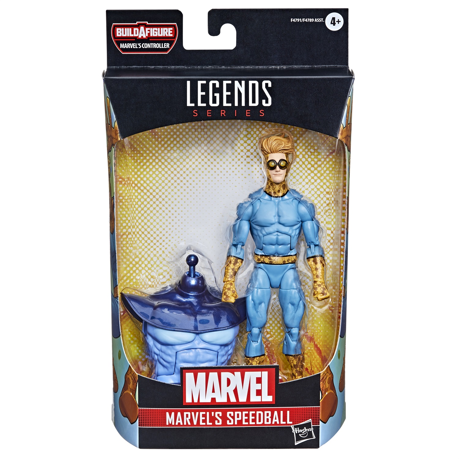 Marvel Speedball - Action Figure Collezionabile 15 cm della Hasbro Legends Series, Ispirata ai Fumetti Classici con Parte Build-A-Figure