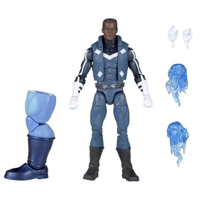 Marvel Hasbro Legends Series - Action Figure Collezionabile 15 cm Blue Costume degli Ultimates con 4 Accessori e 1 Parte Build-A-Figure