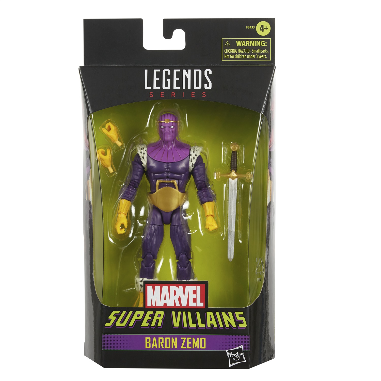 Hasbro Marvel Legends Baron Zemo - Statuetta da collezione 15 cm con 3 accessori