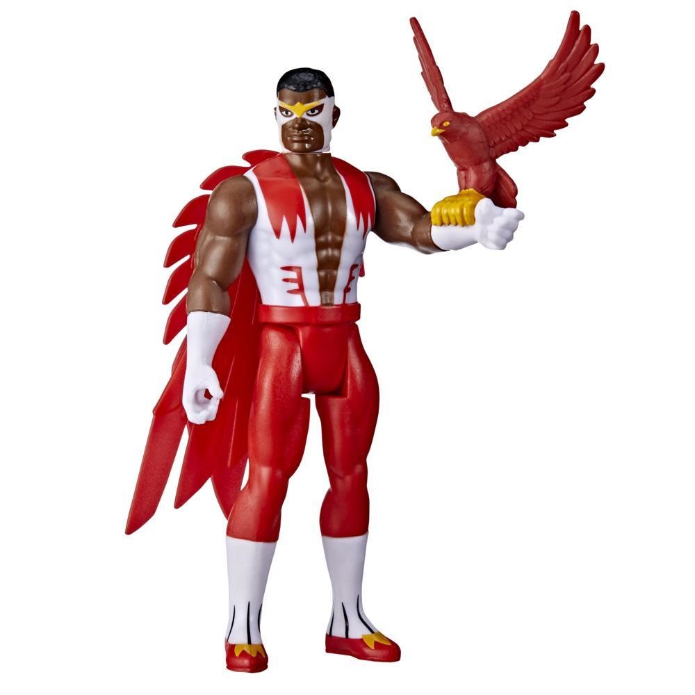 Hasbro Marvel Legends Retro Falcon - Action Figure da 9,5 cm in Confezione Vintage