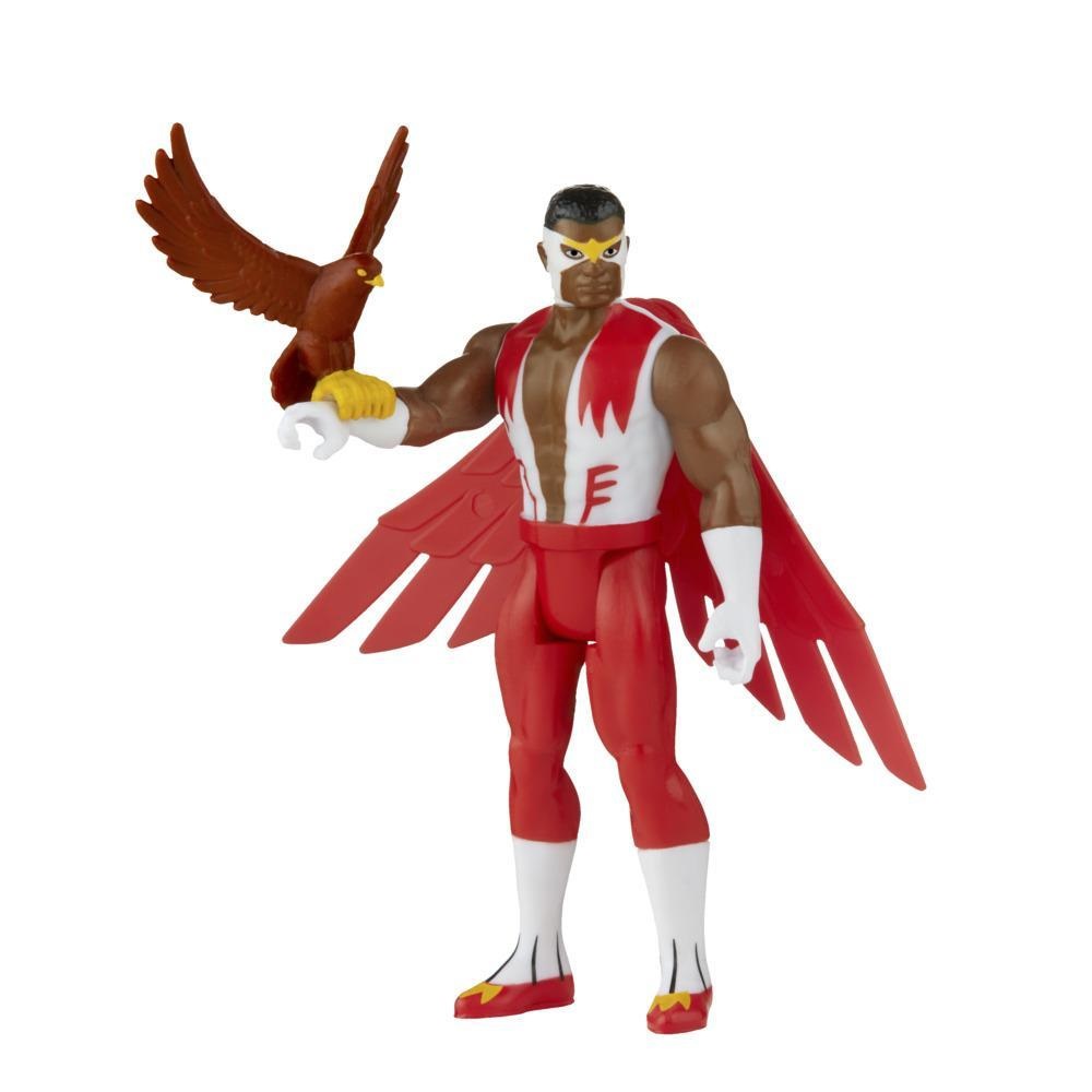 Hasbro Marvel Legends Retro Falcon - Action Figure da 9,5 cm in Confezione Vintage